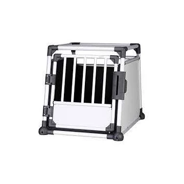 Trixie Transport Box - Aluminium szállítóbox (ezüst) 48×57×64cm M-L (max:30kg)