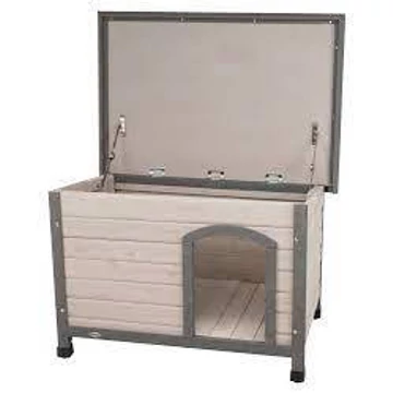 Trixie Classic Dog Kennel - kutyaház (szürke) féltetõs (M-L) 104x72x68cm