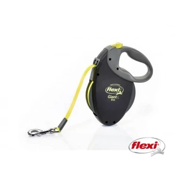 Flexi Giant &quot;L&quot; (neon,fekete) - Szalagos Automata Póráz (8m)