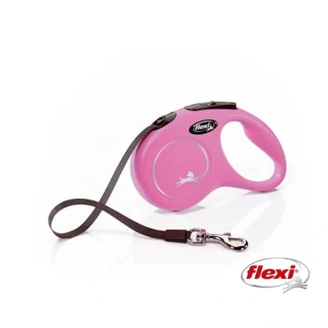 Flexi New Classic &quot;S&quot; (rózsaszín) - Szalagos Automata Póráz (5m)