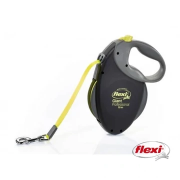 Flexi Giant Pofessional (neon,fekete) - szalagos automata póráz (10m)