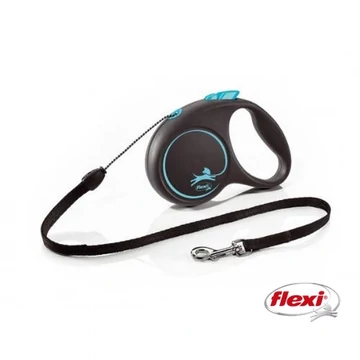 Flexi Black Design "S" - Zsinóros Automata Póráz (5m)