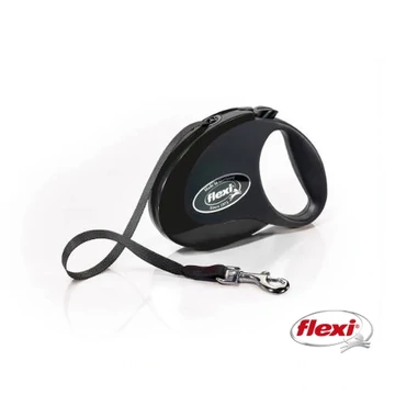 Flexi Style "M" (fekete) - Szalagos Automata Póráz (5m)max:25kg