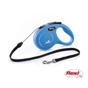 Flexi New Classic "S" (kék) - Zsinóros Automata Póráz (5m)
