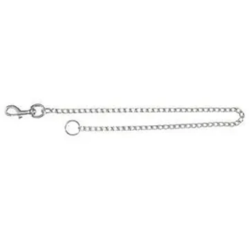 Trixie Chain - lánc póráz,bőr markolattal Több méret