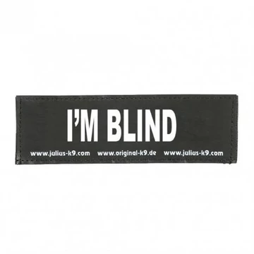 Julius K9-I'M BLIND felirat hámhoz kutyák részére (kicsi)