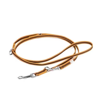 Julius K-9 Color&Gray - Állítható Póráz (narancs-szürke,gumis) (14mm/2,2m)