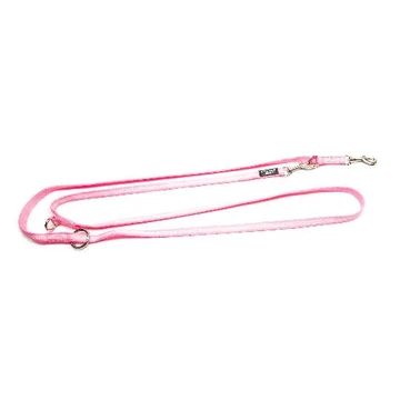 Julius K-9 IDC Csőheveder Póráz (14mm/2,2m) Pink - Foszforeszkáló Csíkokkal