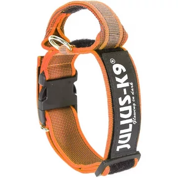 Julius K-9 Color&Gray nyakörv fogóval és cserélhető felírattal (40mm), több színben