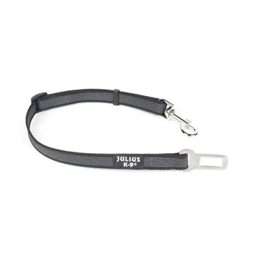 Julius-K9 Color&amp;Gray Biztonsági öv adapter, méret: 1, 10kg-ig, fekete-szürke