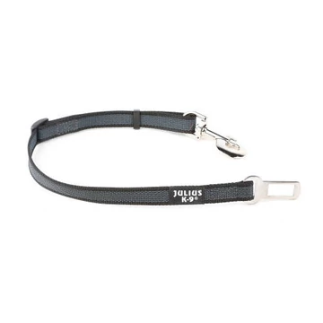 Julius-K9 Color&amp;Gray Biztonsági öv adapter, méret: 2, 10-25kg, fekete-szürke