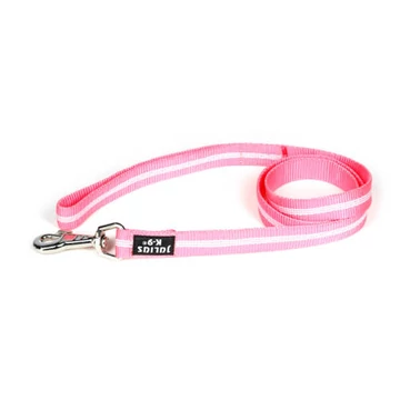 Julis-K9 Póráz utánvilágító, pink, 25mm*1m, fogós/Dkarika