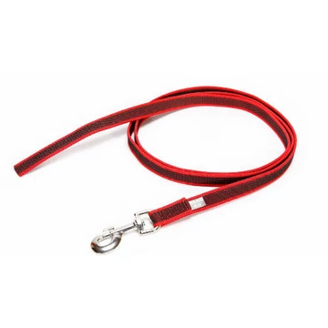 Julius-K9 Color&Gray Gumis Póráz, Piros-szürke 20mm/2m Fogó Nélküli