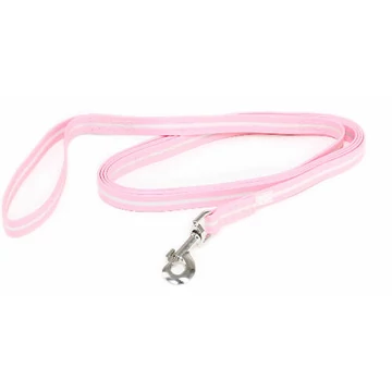 Julius-K9 IDC Lumino-póráz foszforeszkáló, pink, 19mm*2m, fogós, D karika