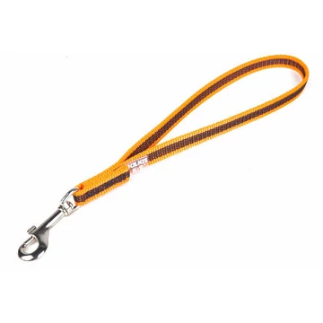 Julius-K9 gumis póráz narancs-szürke 14 mm/ 45cm fogóval