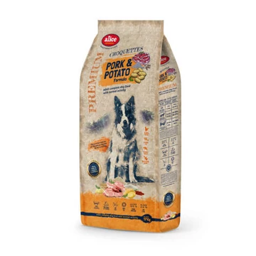 alicePROFESSIONAL 17kg Adult CROQUETTES Pork&amp;Potato száraztáp - Felnõtt kutyák részére