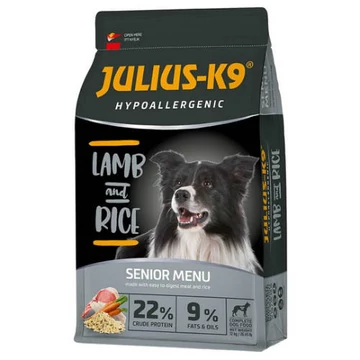 JULIUS K-9 Senior/Light Hypoallergenic (bárány,rizs) Száraztáp - Idős És/ Vagy Túlsúlyos Felnőtt Kutyák Részére