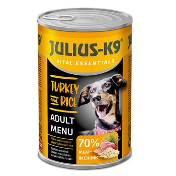 JULIUS K-9 Konzerv Kutya 1240g Pulyka-rizs (Turkey&Rice)