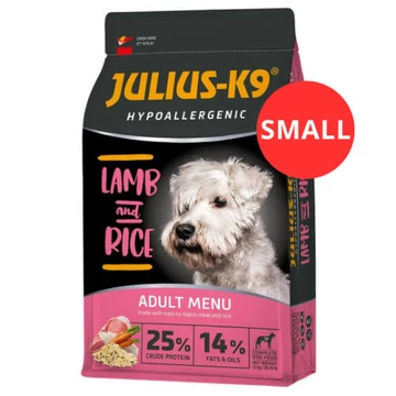JULIUS-K9 ADULT HYPOALLERGENIC Lamb&amp;Rice (bárány&amp;rizs) SMALL