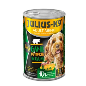 Julius-K9 konzerv Adult - nedveseledel (vaddal,sütõtökkel) felnõtt kutyák részére (1240g)
