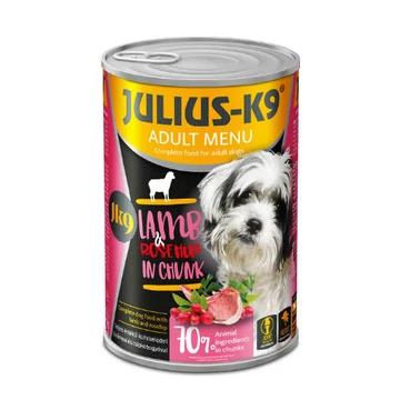 Julius-K9 konzerv Adult - nedveseledel (bárány,csipkebogyó) felnõtt kutyák részére (1240g)