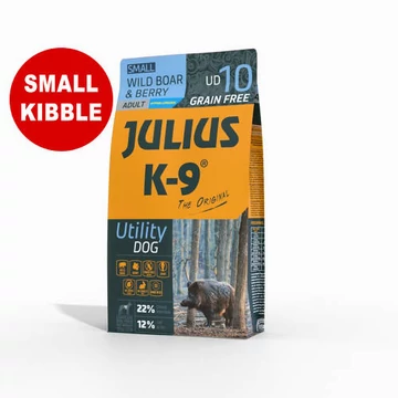 Julius K-9 Utility Dog Hypoallergenic Wild Boar,berry Adult SMALL (Vaddisznó,áfonya) Száraztáp - Kistestû Felnőtt Kutyák Részére