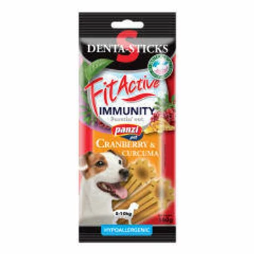 FitActive SNACK Denta-Sticks Hypoallergenic Immunity - Jutalomfalat (vörösáfonya, Kurkuma)