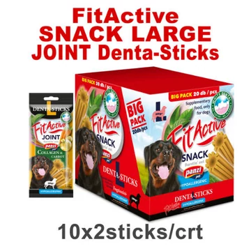 FitActive SNACK Denta-Sticks Hypoallergenic Joint &quot;L&quot; - Jutalomfalat (kollagén, Répa) (10dbx170g/#) - Csak Kartonra