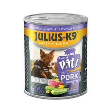 Julius-K9 Konzerv Adult - Paté Nedveseledel (sertés,cukkini) Felnőtt Kutyák Részére (800g)