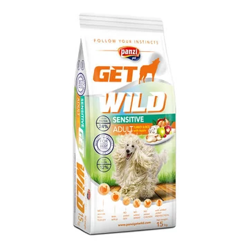 GetWild 15kg Adult Sensitive Turkey (chicken&amp;wheat free) - Pulyka (csirke és búzamentes)
