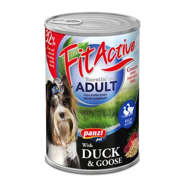 FitActive konzerv Adult - nedveseledel (kacsa-liba) felnõtt kutyák részére (1240g)