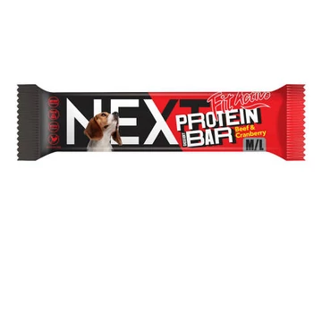 FitActiveNEXT Protein dessert Bar 55g Beef&amp;Cranberry - kutyák részére (55g)