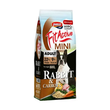 FitActive ORIGINALS MINI 800g ADULT HYPOALLERGENIC Rabbit&amp;carrots