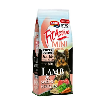 FitActive ORIGINALS MINI 800g PUPPY HYPOALLERGENIC Lamb&Spring Veggies
