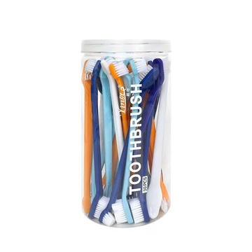 PetOasis Kétoldalú Fogkefe – Műanyag, Vegyes Színekben