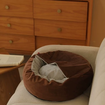 PetOasis kerek puha kutyaágy, csúszásgátló bevonattal XL