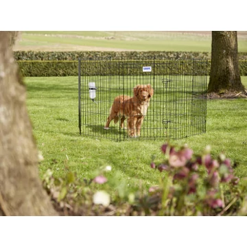 SAVIC Dog Park play pen - kutyaovi (fekete) kistestû kedvencek részére (8 elem) 65x8x94cm