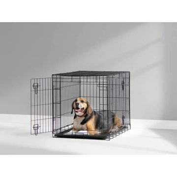 SAVIC Dog Cottage - ketrec (fekete) kutyák részére (76x49x55cm)