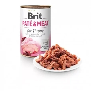Brit Paté &amp; Meat PUPPY CSIRKE &amp; PULYKA