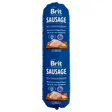 Brit Premium Kutyaszalámi CSIRKE &amp; NYÚL 800g