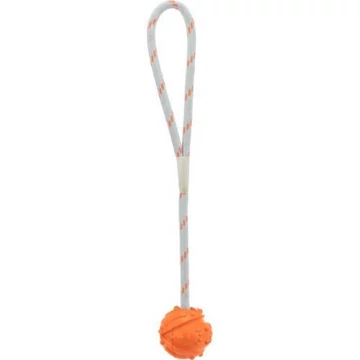 Trixie Aqua Toy Ball on Rope - natúr gumi játék (labda kötéllel) (Ø4,5/35cm)