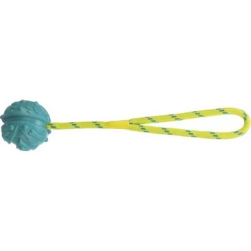 Trixie Aqua Toy Ball on Rope - natúr gumi játék (labda kötéllel) (Ø7/35cm)
