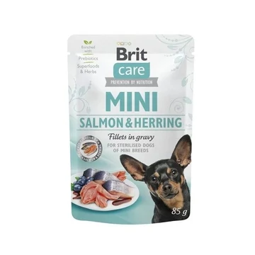 Brit Care Mini LAZAC &amp; HERING Ivartalanított kutyáknak 85g