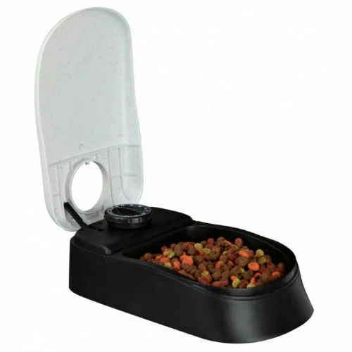 Trixie Automatic Food Dispenser - Automata Etető (fehér,fekete) 0,3l (13x7x24cm)