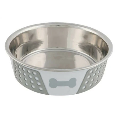 Trixie Stainless Bowl - Rozsdamentes Tál, Szilikon Bevonattal (Ø21cm/1,4l)