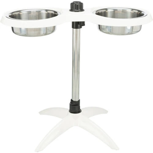 Trixie Dog Bar - Állítható Magasságú Tál Szett (melamin/rozsdamentes) 2x 2,4l /Ø25cm