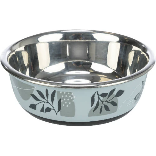 Trixie Stainless Bowl Flat- Rozsdamentes Tál (kék-szürke) (Ø21cm/1,6l)