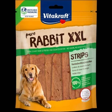 Vitakraft Rabbit XXL Strips Rabbit Meat Strips - Jutalomfalat(nyúl)(250g)