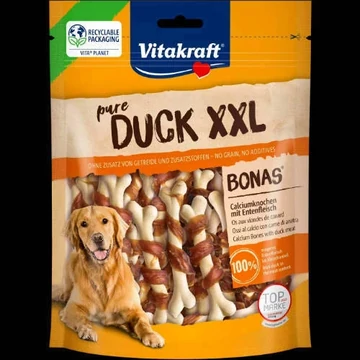 Vitakraft DUCK XXL Bonas Calcium Bones With Duck Meat XXL - Jutalomfalat(kálciumoscsont, Kacsahús)(200g)