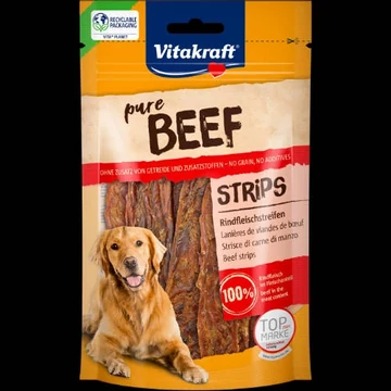 Vitakraft Pure BEEF Strips -jutalomfalat(marha)(80g)